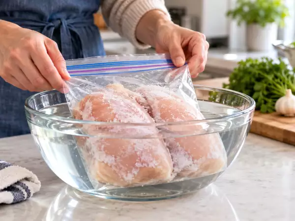 Ste pozabili odmrzniti piščanca? Te 3 varne metode lahko rešijo večerjo, ne da bi tvegali zastrupitev s hrano