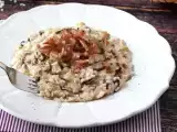 Recept Kremna in okusna rižota z radičem, slanino in filadelfijo