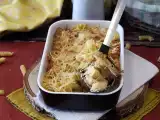 Recept Gratin iz testenin s šunko in sirom v sušilniku airfryer