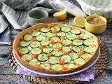 Recept Super osvežujoč poletni tart: rikota, kumare in dimljeni losos