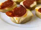 Recept Polenta crostini s sirom scamorza in feferoni