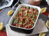 Recept Conchiglioni, polnjeni z rikoto in špinačo: neustavljiva pečena vegetarijanska jed