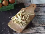 Recept Domače tagliatelle, postopek je razložen korak za korakom