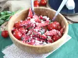 Recept Solata z jagodami, paradižnikom, feto in baziliko