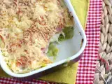 Recept Por au gratin s kuhano šunko in sirom