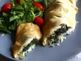 Recept Oslič v listnatem testu s špinačo