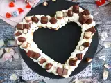 Recept Srčna torta au kinder - kinderjeva srčna torta za valentinovo