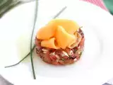 Recept Tartare iz šunke, melone in paradižnika