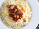 Recept Rižota s sirom in chorizom