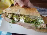 Recept Gourmet italijanski sendvič z mortadelo in sirom burrata