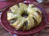 Recept Listnata krona s pestom, mocarelo in sušenimi paradižniki