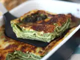Recept Vegetarijanske lazanje s špinačo in tofujem v cvrtniku na vroč zrak