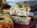 Recept Kiš brez testa z brokolijem, panceto in zrn​​atim sirom