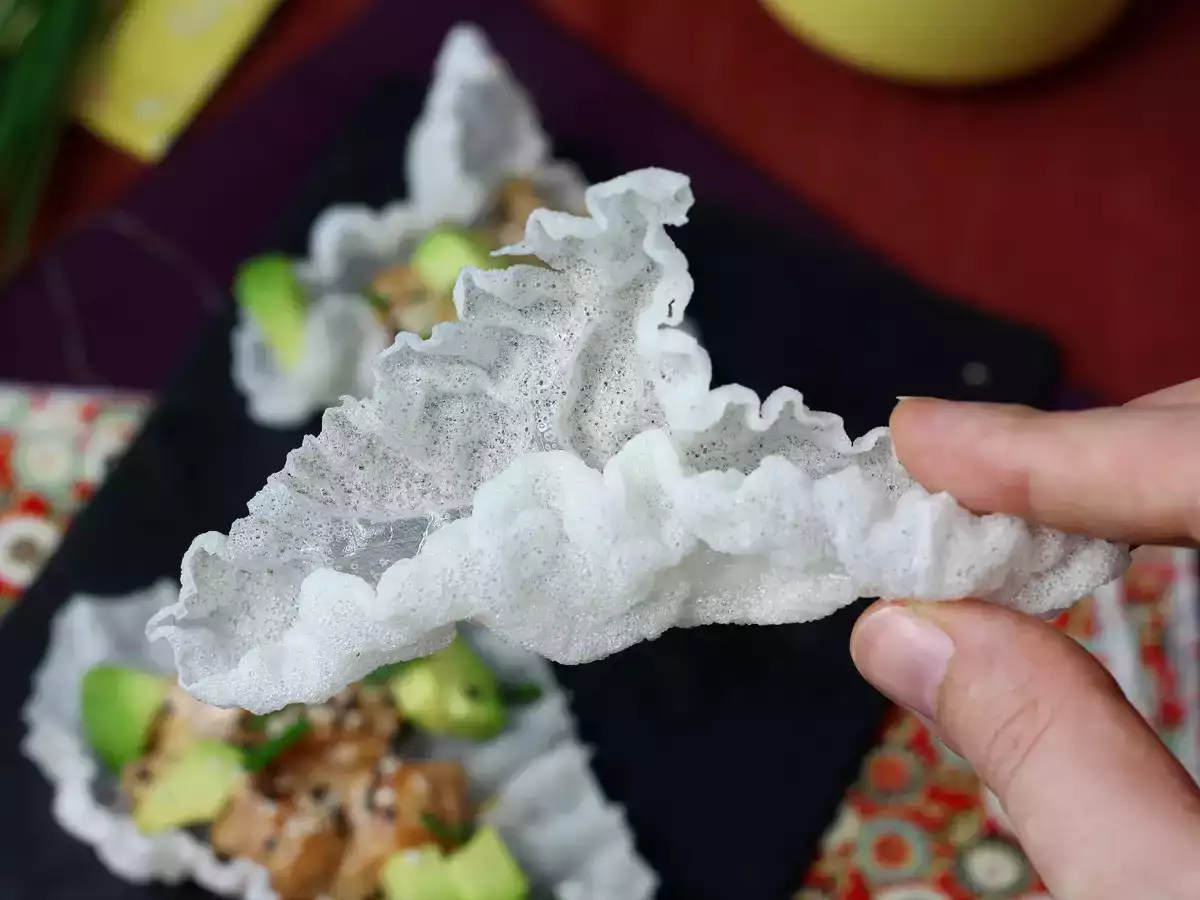Recept Kako pripraviti čips iz riževega papirja?