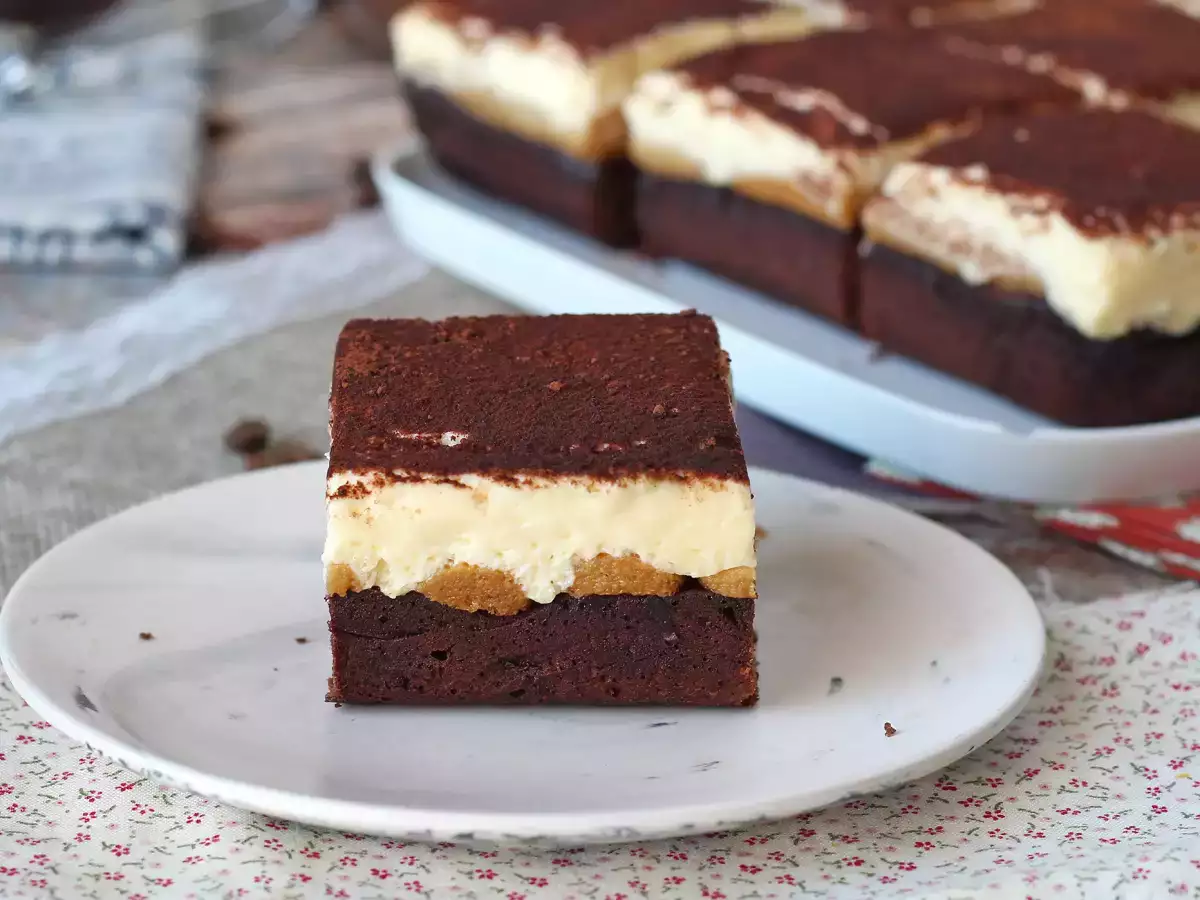 Recept Za ljubitelje brownijev in tiramisuja: popolna torta – browniemisu!