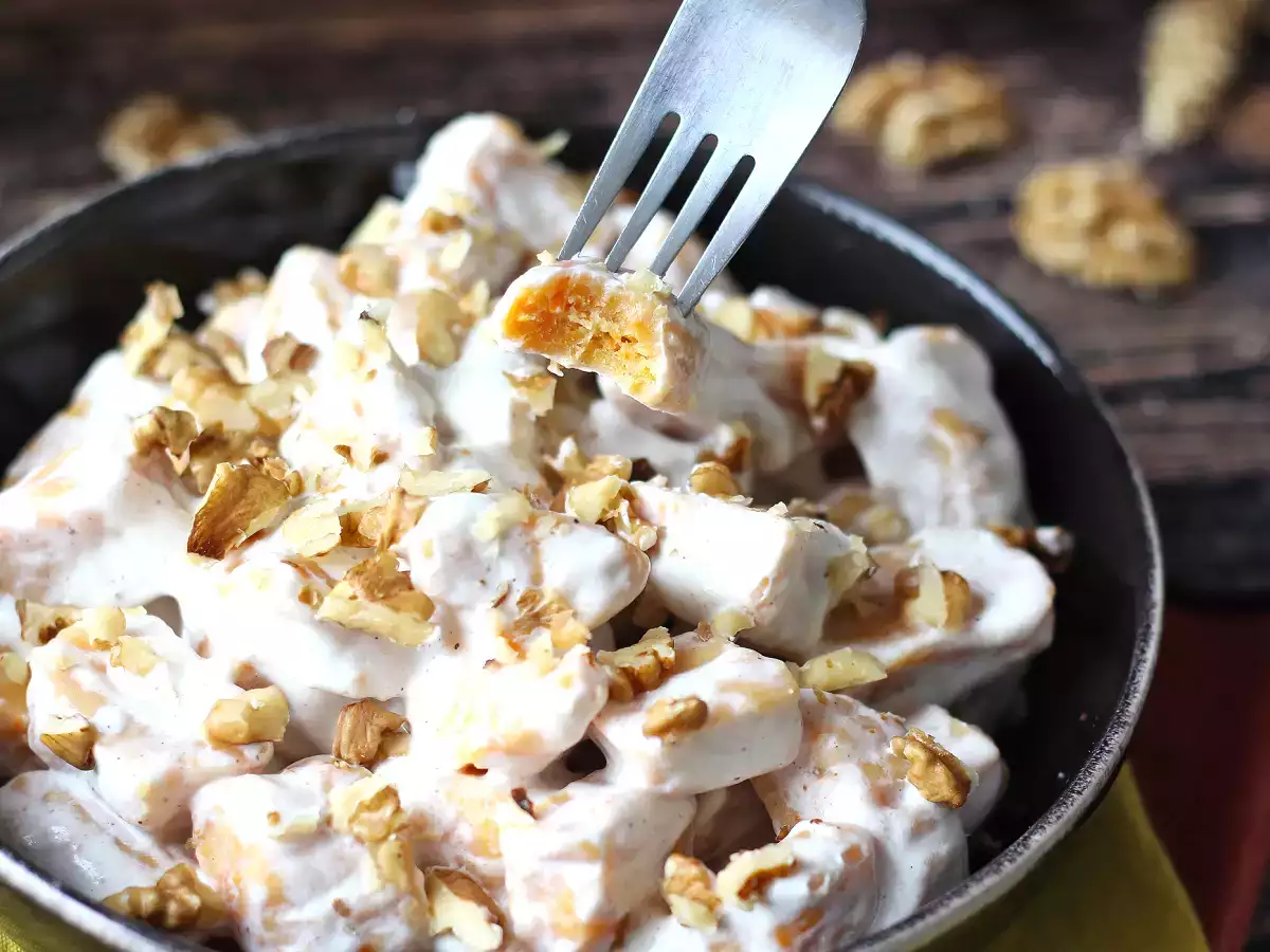 Recept Kremni bučni njoki s philadelphio in hrustljavimi orehi