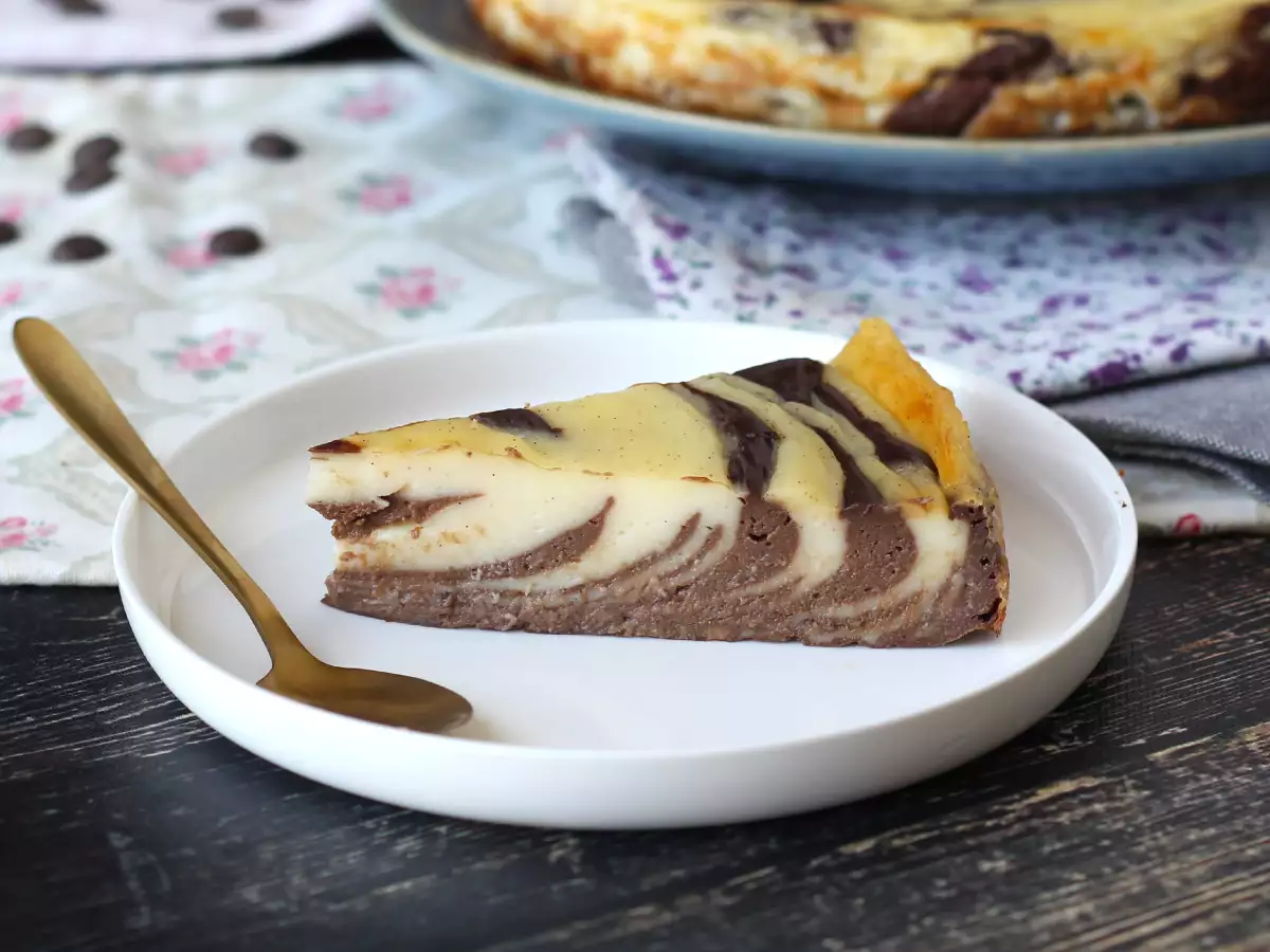 Recept Marmoriran flan brez peciva, zelo enostaven za pripravo in z zagotovljenim wow učinkom