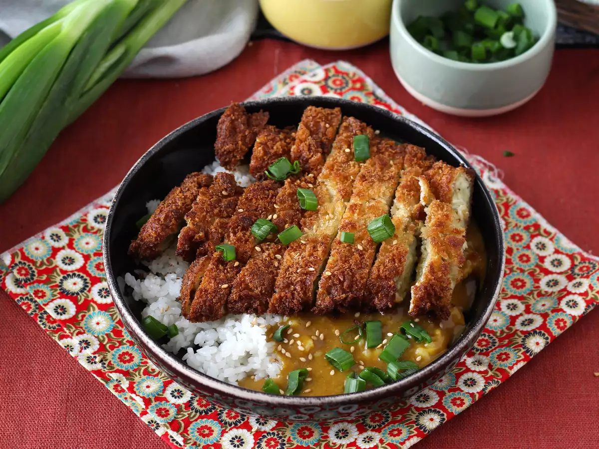 Recept Bakan s panko drobtinami, japonski kari v slogu katsu, vendar vegetarijanski