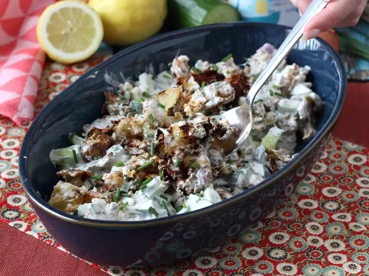 Recept Solata iz kumar in hrustljavega krompirja