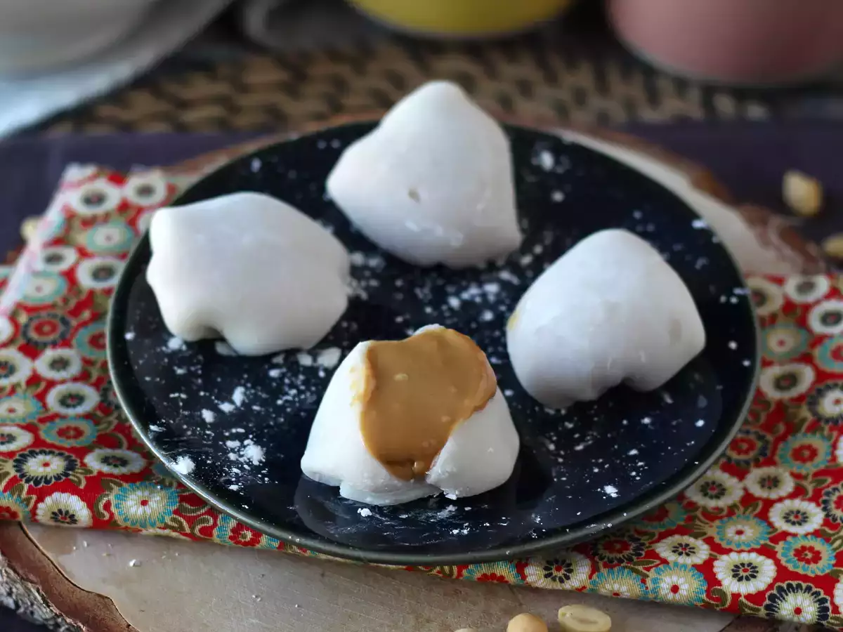 Recept Arašidovo maslo mochis