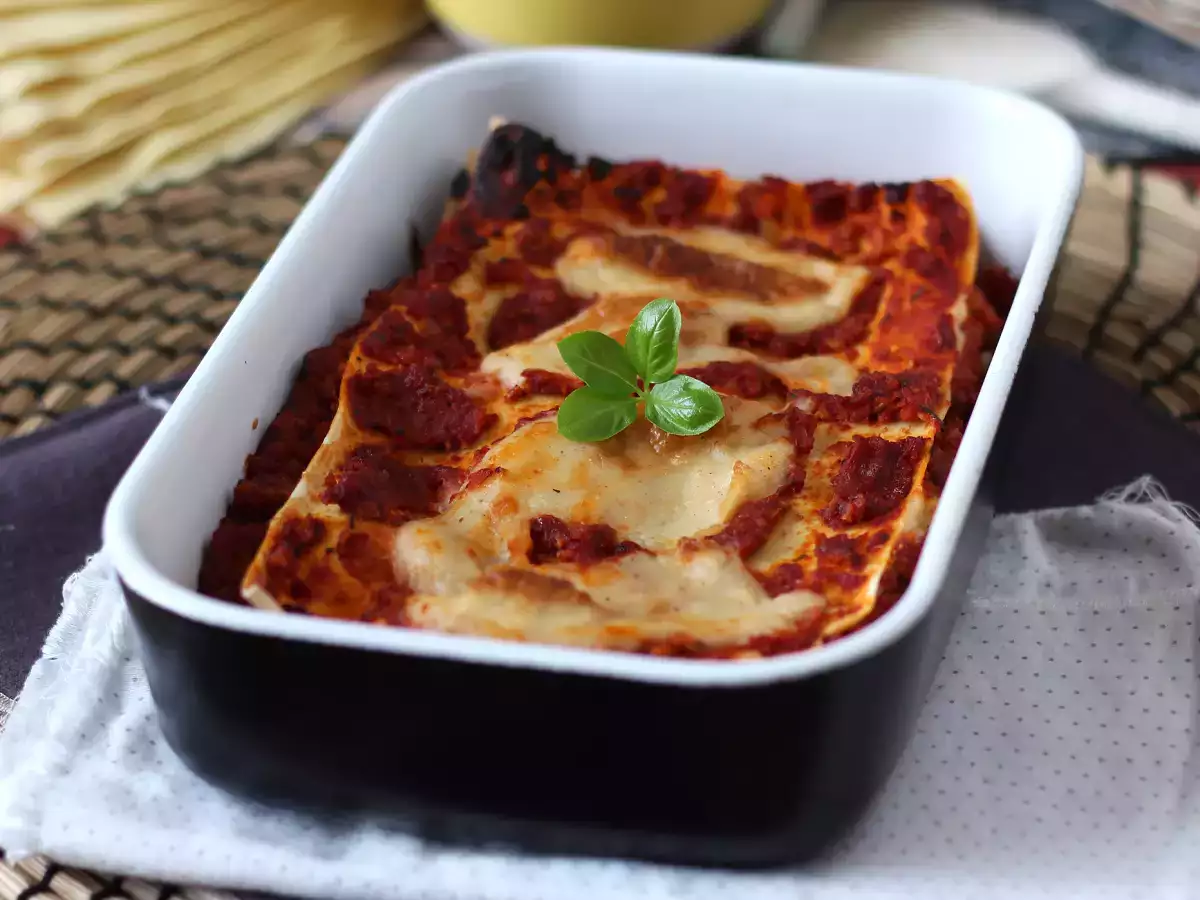 Recept Vegetarijanska lazanja (ne boste verjeli!)