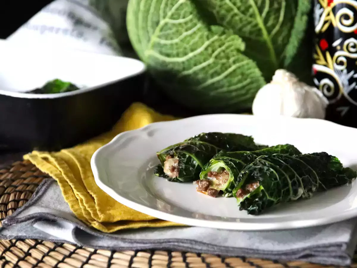 Recept Pečeni zvitki zelja, enostaven in poceni recept za družinsko kosilo