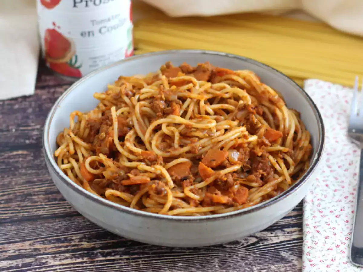 Recept Vegetarijanska bolonjska omaka za špagete!