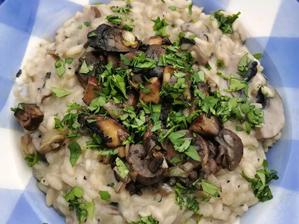 Recept Izjemno kremna rižota z gobami