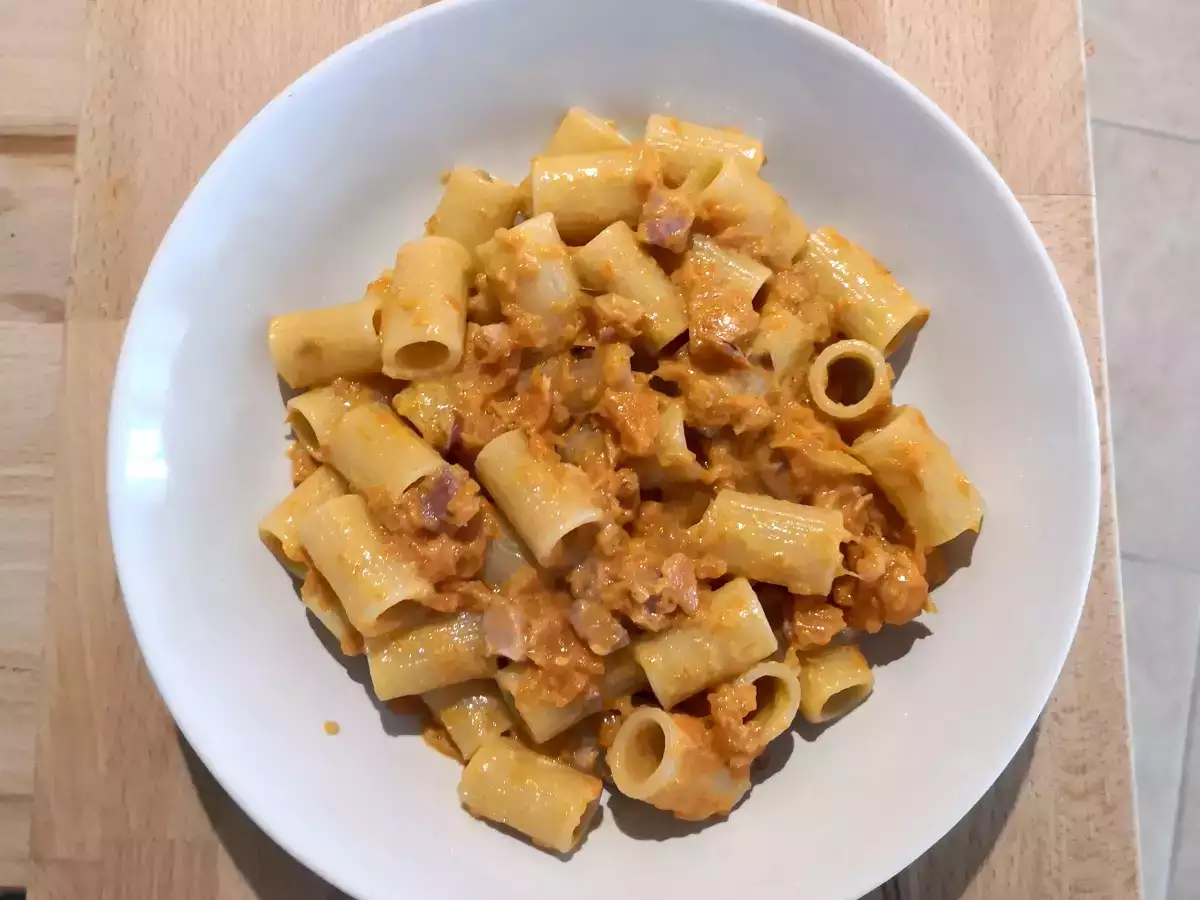 Recept Testenine z bučami in slanino