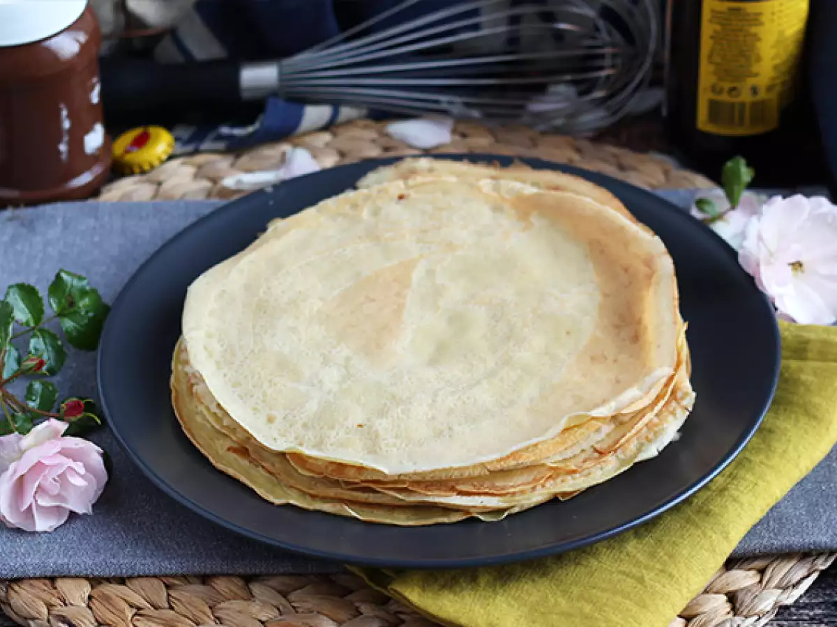 Recept Testo za palačinke s svetlim pivom
