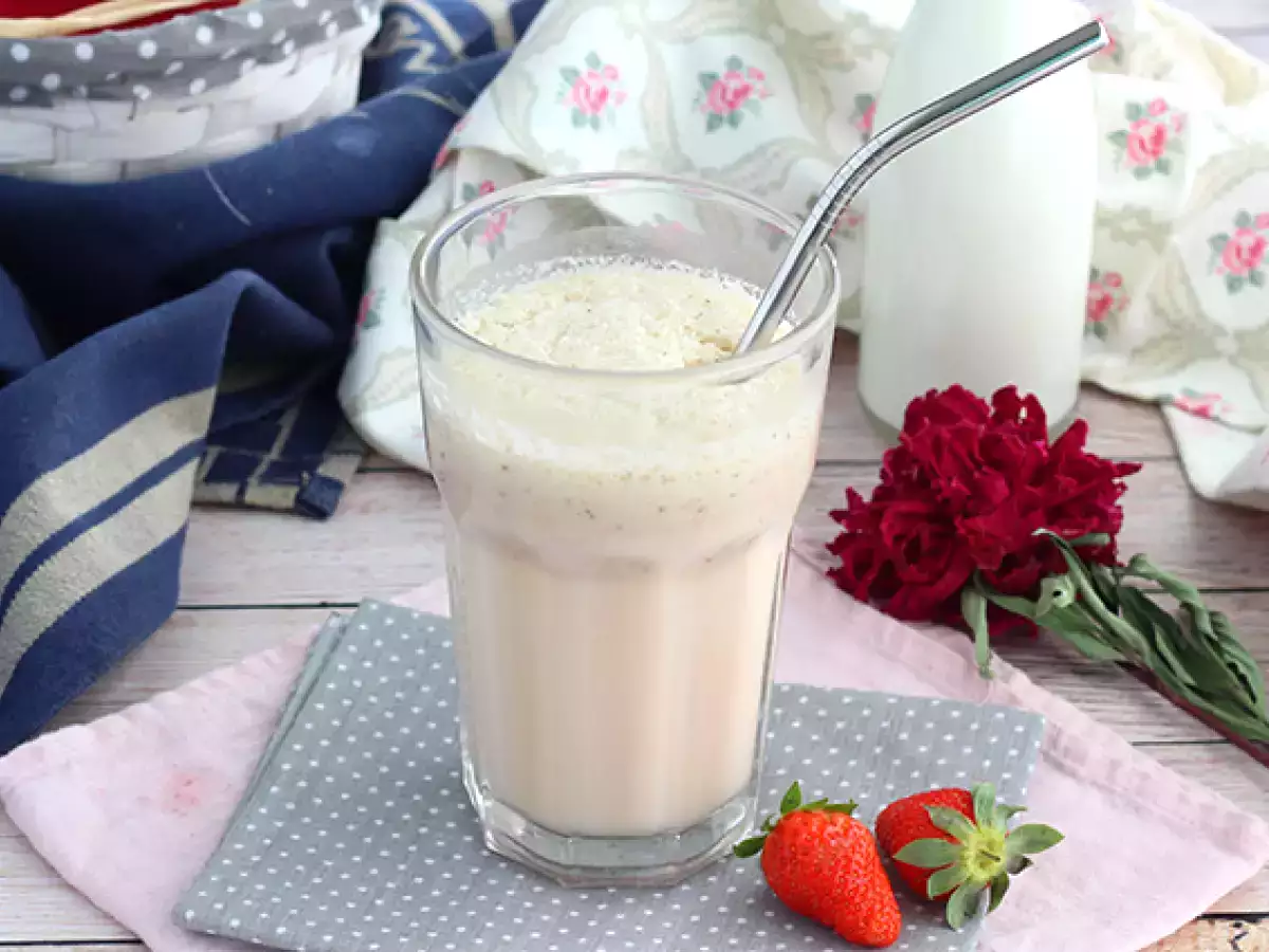 Recept Jagodni in vanilijev milkshake