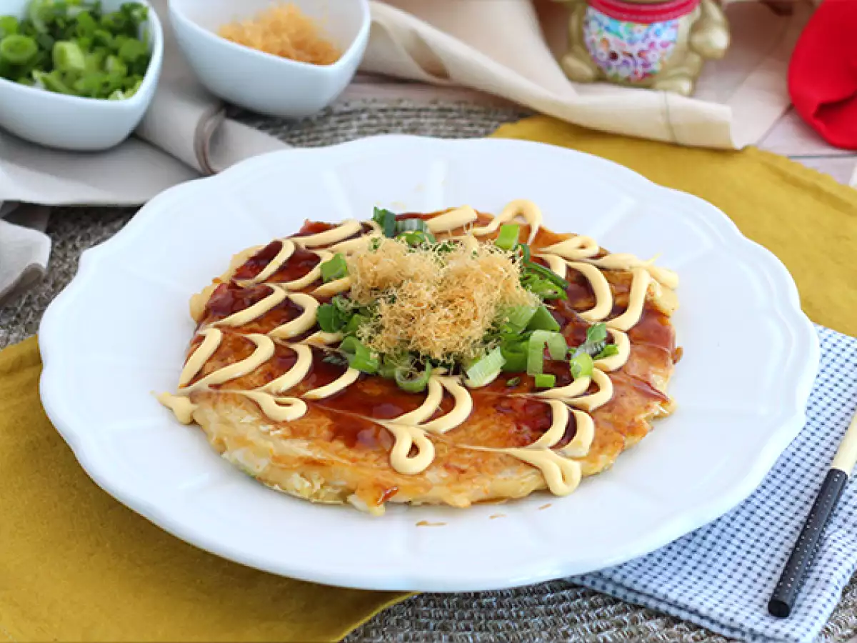 Recept Okonomiyaki - japonska omleta