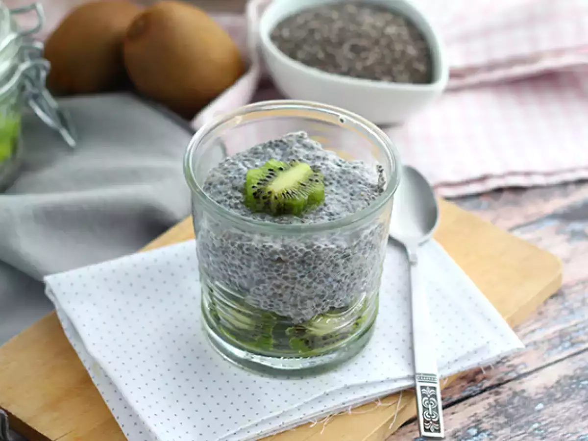 Recept Chia puding s kivijem