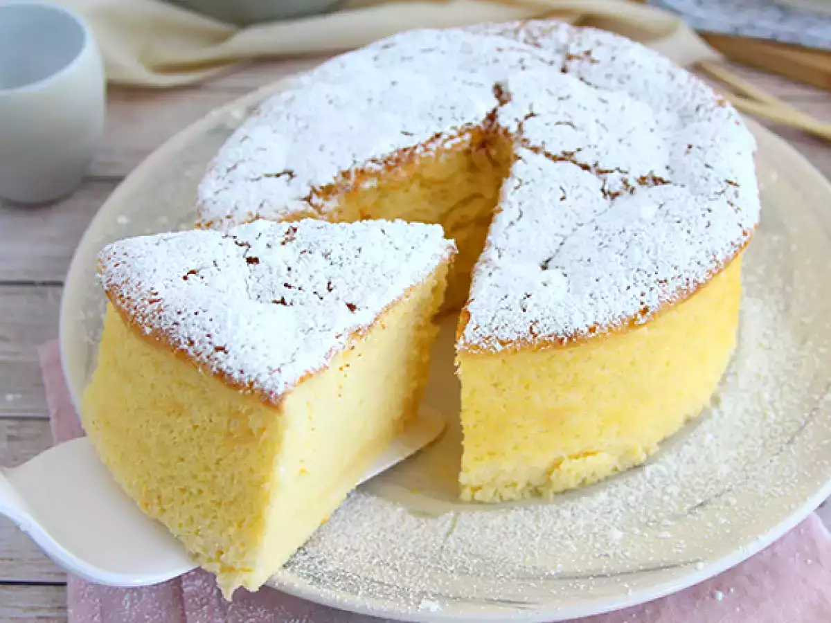 Recept Japonski cheesecake (lahek in zračen)