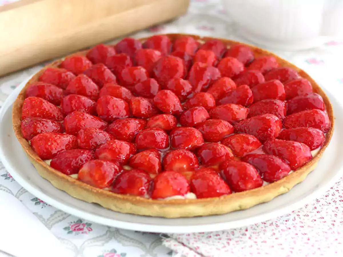 Recept Enostaven jagodni tart