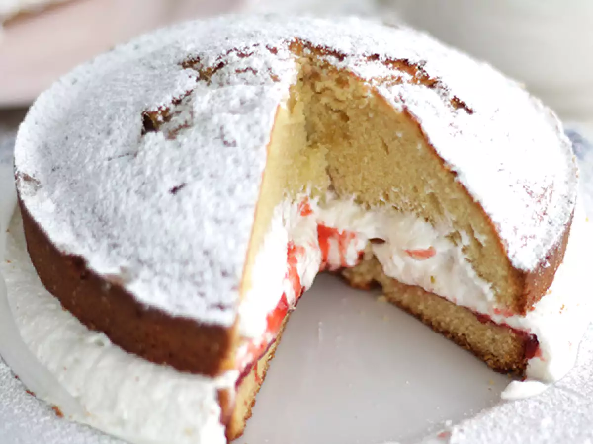 Recept Victoria sponge cake