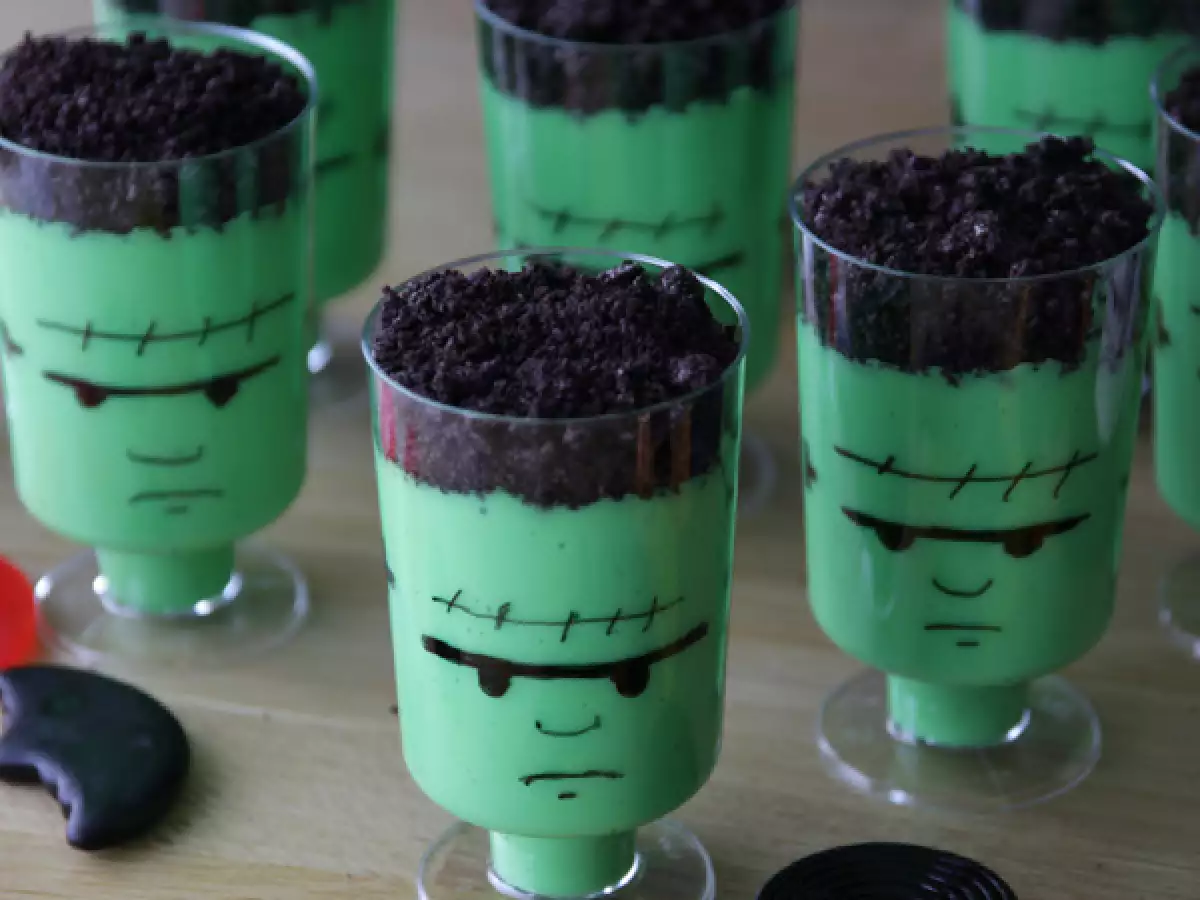 Recept Frankensteinove kreme za noč čarovnic