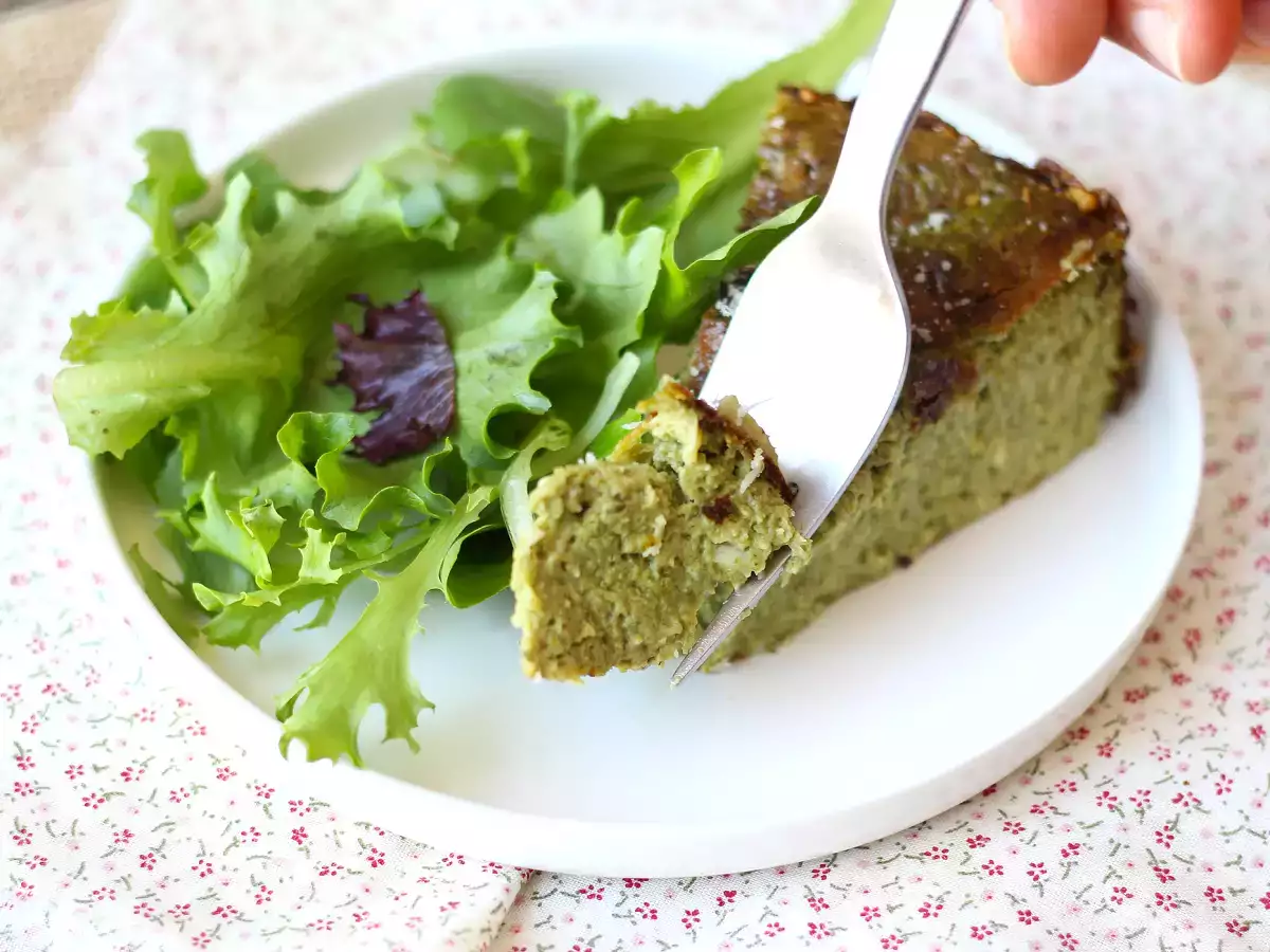 Recept Kiš brez testa s špinačo in gavdo