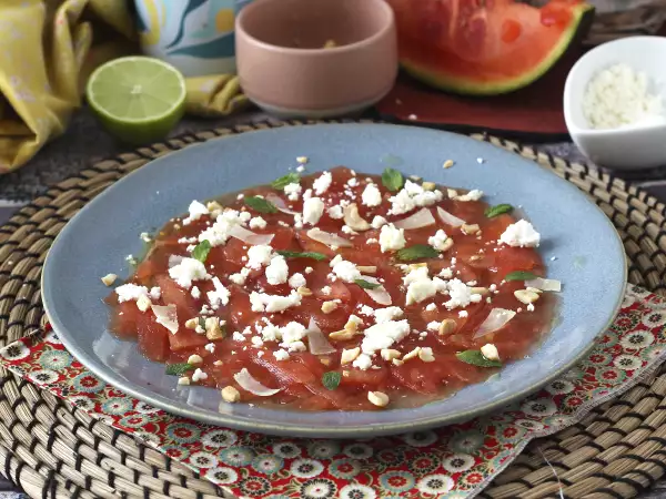 Recept Carpaccio iz lubenice: osvežilna poletna predjed