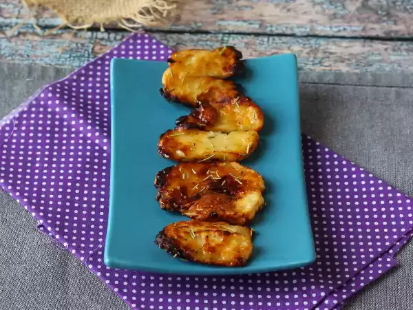 Recept Halloumi z medom, pečen na žaru v aparatu za cvrtje na zraku