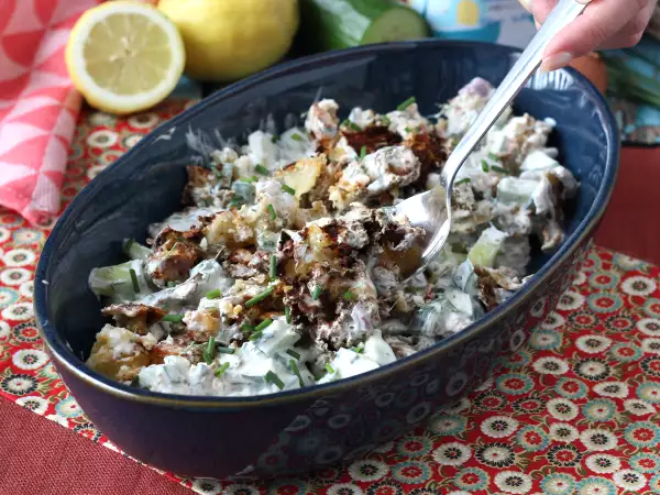 Recept Solata iz kumar in hrustljavega krompirja