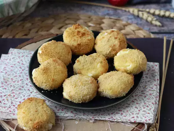 Recept Air fryer breaded babybels