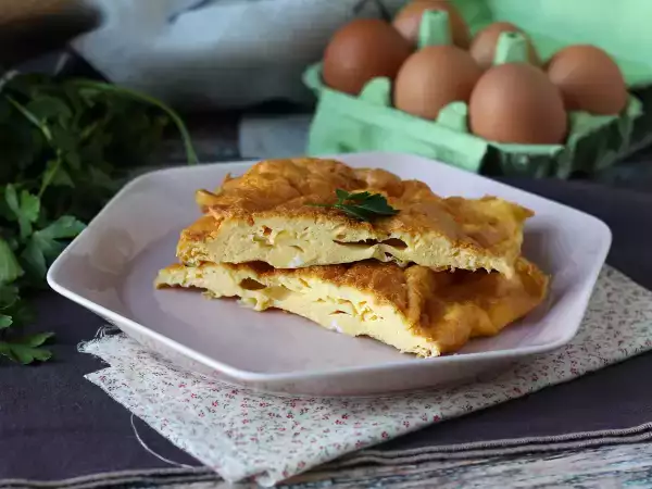 Recept Omleta v zračnem cvrtniku, lahek recept, ne da bi umazali karkoli v kuhinji!