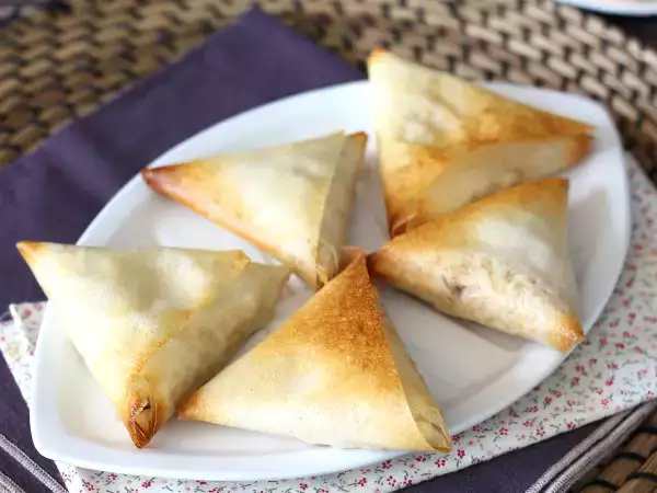 Recept Samoussas s skušo in fromage frais