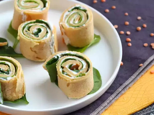 Recept Palačinke iz rdeče leče, ki vsebujejo le 2 sestavini