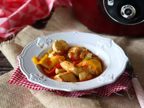 Recept Ekspresni piščanec basquaise v restavraciji cookeo