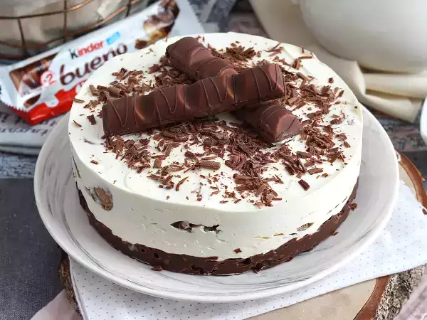 Recept Pravljični brez pečenja kinder bueno cheesecake