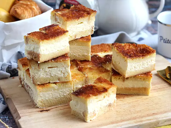 Recept Cheesecake in francoski toast cheesecake bars (francoski toast cheesecake bars)