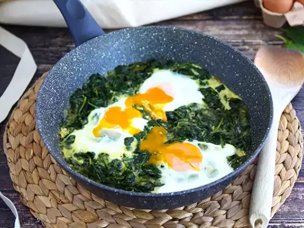 Recept Kremna špinača in jajca