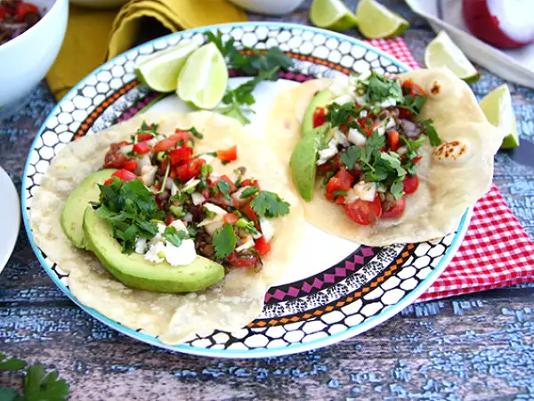Recept Vegetarijanski tacos z lečo